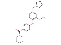 1-{4-[2-methoxy-4-(pyrrolidin-1-ylmethyl)phenoxy]benzoyl}piperidine