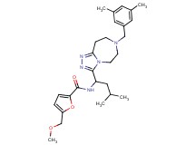 N-{1-[7-(3,5-dimethylbenzyl)-6,7,8,9-tetrahydro-5H-[1,2,4]triazolo[4,3-d][1,4]diazepin-3-yl]-3-methylbutyl}-5-(methoxymethyl)-2-furamide