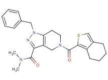 1-benzyl-N,N-dimethyl-5-(4,5,6,7-tetrahydro-2-benzothien-1-ylcarbonyl)-4,5,6,7-tetrahydro-1H-pyrazolo[4,3-c]pyridine-3-carboxamide