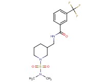 N-({1-[(dimethylamino)sulfonyl]-3-piperidinyl}methyl)-3-(trifluoromethyl)benzamide