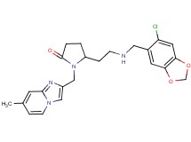 5-(2-{[(6-chloro-1,3-benzodioxol-5-yl)methyl]amino}ethyl)-1-[(7-methylimidazo[1,2-a]pyridin-2-yl)methyl]-2-pyrrolidinone