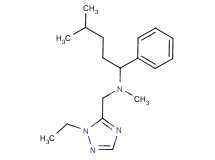 N-[(1-ethyl-1H-1,2,4-triazol-5-yl)methyl]-N,4-dimethyl-1-phenylpentan-1-amine
