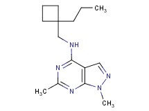 1,6-dimethyl-N-[(1-propylcyclobutyl)methyl]-1H-pyrazolo[3,4-d]pyrimidin-4-amine