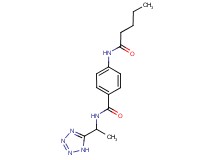 4-(pentanoylamino)-N-[1-(1H-tetrazol-5-yl)ethyl]benzamide