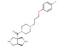 cis-3a-({4-[3-(4-fluorophenoxy)propyl]piperazin-1-yl}carbonyl)octahydropyrrolo[3,4-c]pyrrole
