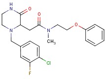 2-[1-(4-chloro-3-fluorobenzyl)-3-oxo-2-piperazinyl]-N-methyl-N-(2-phenoxyethyl)acetamide