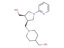 ((3R*,4R*)-4-{[4-(hydroxymethyl)piperidin-1-yl]methyl}-1-pyridin-2-ylpyrrolidin-3-yl)methanol