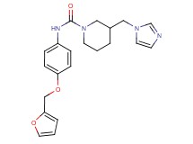N-[4-(2-furylmethoxy)phenyl]-3-(1H-imidazol-1-ylmethyl)piperidine-1-carboxamide