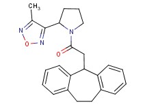3-[1-(10,11-dihydro-5H-dibenzo[a,d][7]annulen-5-ylacetyl)-2-pyrrolidinyl]-4-methyl-1,2,5-oxadiazole