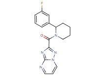 2-{[2-(3-fluorophenyl)piperidin-1-yl]carbonyl}[1,2,4]triazolo[1,5-a]pyrimidine