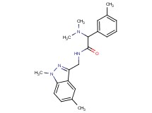 2-(dimethylamino)-N-[(1,5-dimethyl-1H-indazol-3-yl)methyl]-2-(3-methylphenyl)acetamide