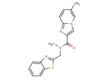N-(1,3-benzothiazol-2-ylmethyl)-N,6-dimethylimidazo[1,2-a]pyridine-2-carboxamide
