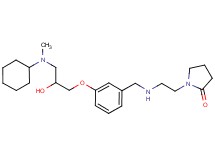 1-{2-[(3-{3-[cyclohexyl(methyl)amino]-2-hydroxypropoxy}benzyl)amino]ethyl}-2-pyrrolidinone
