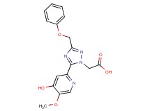 [5-(4-hydroxy-5-methoxy-2-pyridinyl)-3-(phenoxymethyl)-1H-1,2,4-triazol-1-yl]acetic acid