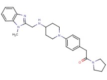 N-[(1-methyl-1H-benzimidazol-2-yl)methyl]-1-{4-[2-oxo-2-(1-pyrrolidinyl)ethyl]phenyl}-4-piperidinamine