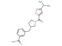 3-({1-[(3-isopropylisoxazol-5-yl)carbonyl]pyrrolidin-3-yl}methyl)benzamide