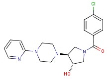 (3S*,4S*)-1-(4-chlorobenzoyl)-4-[4-(2-pyridinyl)-1-piperazinyl]-3-pyrrolidinol