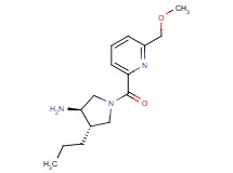 (3R*,4S*)-1-{[6-(methoxymethyl)pyridin-2-yl]carbonyl}-4-propylpyrrolidin-3-amine