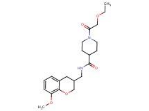 1-(ethoxyacetyl)-N-[(8-methoxy-3,4-dihydro-2H-chromen-3-yl)methyl]piperidine-4-carboxamide
