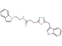 N-[2-(1H-indol-1-yl)ethyl]-3-[5-(1H-indol-3-ylmethyl)-1,3,4-oxadiazol-2-yl]propanamide