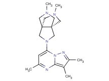 (1s,5s)-3,7-dimethyl-10-(2,3,5-trimethylpyrazolo[1,5-a]pyrimidin-7-yl)-3,7,10-triazatricyclo[3.3.3.0~1,5~]undecane