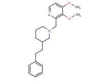 3,4-dimethoxy-2-{[3-(2-phenylethyl)-1-piperidinyl]methyl}pyridine