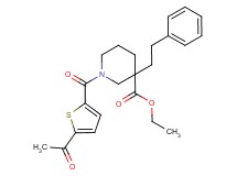 ethyl 1-[(5-acetyl-2-thienyl)carbonyl]-3-(2-phenylethyl)-3-piperidinecarboxylate
