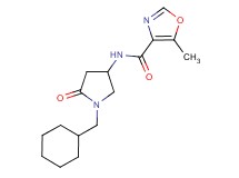 N-[1-(cyclohexylmethyl)-5-oxo-3-pyrrolidinyl]-5-methyl-1,3-oxazole-4-carboxamide