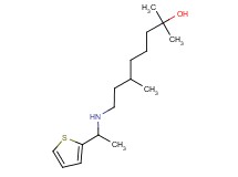 2,6-dimethyl-8-{[1-(2-thienyl)ethyl]amino}-2-octanol