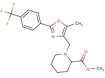 methyl 1-({5-methyl-2-[4-(trifluoromethyl)phenyl]-1,3-oxazol-4-yl}methyl)-2-piperidinecarboxylate