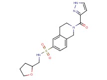 2-(1H-pyrazol-3-ylcarbonyl)-N-(tetrahydrofuran-2-ylmethyl)-1,2,3,4-tetrahydroisoquinoline-6-sulfonamide