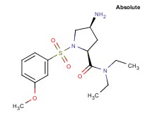 (4S)-4-amino-N,N-diethyl-1-[(3-methoxyphenyl)sulfonyl]-L-prolinamide