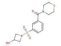 1-{[3-(thiomorpholin-4-ylcarbonyl)phenyl]sulfonyl}azetidin-3-ol