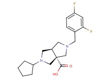 (3aR*,6aR*)-2-cyclopentyl-5-(2,4-difluorobenzyl)hexahydropyrrolo[3,4-c]pyrrole-3a(1H)-carboxylic acid