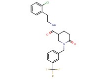N-[2-(2-chlorophenyl)ethyl]-6-oxo-1-[3-(trifluoromethyl)benzyl]-3-piperidinecarboxamide