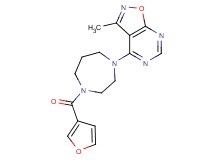 4-[4-(3-furoyl)-1,4-diazepan-1-yl]-3-methylisoxazolo[5,4-d]pyrimidine