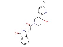 3-{2-[4-hydroxy-4-(5-methylpyridin-2-yl)piperidin-1-yl]-2-oxoethyl}isoindolin-1-one