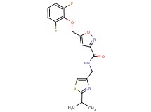 5-[(2,6-difluorophenoxy)methyl]-N-[(2-isopropyl-1,3-thiazol-4-yl)methyl]-3-isoxazolecarboxamide