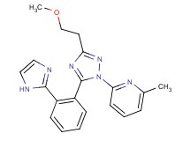 2-[5-[2-(1H-imidazol-2-yl)phenyl]-3-(2-methoxyethyl)-1H-1,2,4-triazol-1-yl]-6-methylpyridine