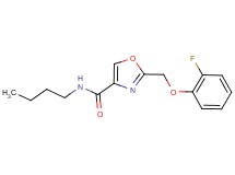 N-butyl-2-[(2-fluorophenoxy)methyl]-1,3-oxazole-4-carboxamide