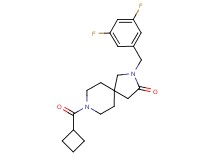 8-(cyclobutylcarbonyl)-2-(3,5-difluorobenzyl)-2,8-diazaspiro[4.5]decan-3-one