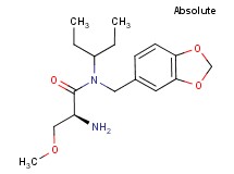 N~1~-(1,3-benzodioxol-5-ylmethyl)-N~1~-(1-ethylpropyl)-O-methyl-L-serinamide hydrochloride