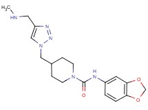 N-1,3-benzodioxol-5-yl-4-({4-[(methylamino)methyl]-1H-1,2,3-triazol-1-yl}methyl)piperidine-1-carboxamide
