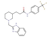 3-[1-(1H-benzimidazol-2-ylmethyl)-3-piperidinyl]-N-[4-(trifluoromethyl)phenyl]propanamide