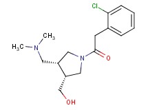 {(3R*,4R*)-1-[(2-chlorophenyl)acetyl]-4-[(dimethylamino)methyl]pyrrolidin-3-yl}methanol