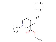 ethyl 1-cyclobutyl-3-[(2E)-3-phenyl-2-propen-1-yl]-3-piperidinecarboxylate