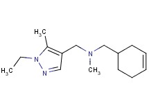 (cyclohex-3-en-1-ylmethyl)[(1-ethyl-5-methyl-1H-pyrazol-4-yl)methyl]methylamine