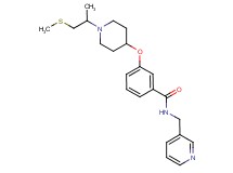 3-({1-[1-methyl-2-(methylthio)ethyl]-4-piperidinyl}oxy)-N-(3-pyridinylmethyl)benzamide