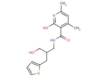 2-hydroxy-N-[3-hydroxy-2-(2-thienylmethyl)propyl]-4,6-dimethylnicotinamide