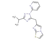 6-[(3-isopropyl-1-pyridin-2-yl-1H-1,2,4-triazol-5-yl)methyl]imidazo[2,1-b][1,3]thiazole
